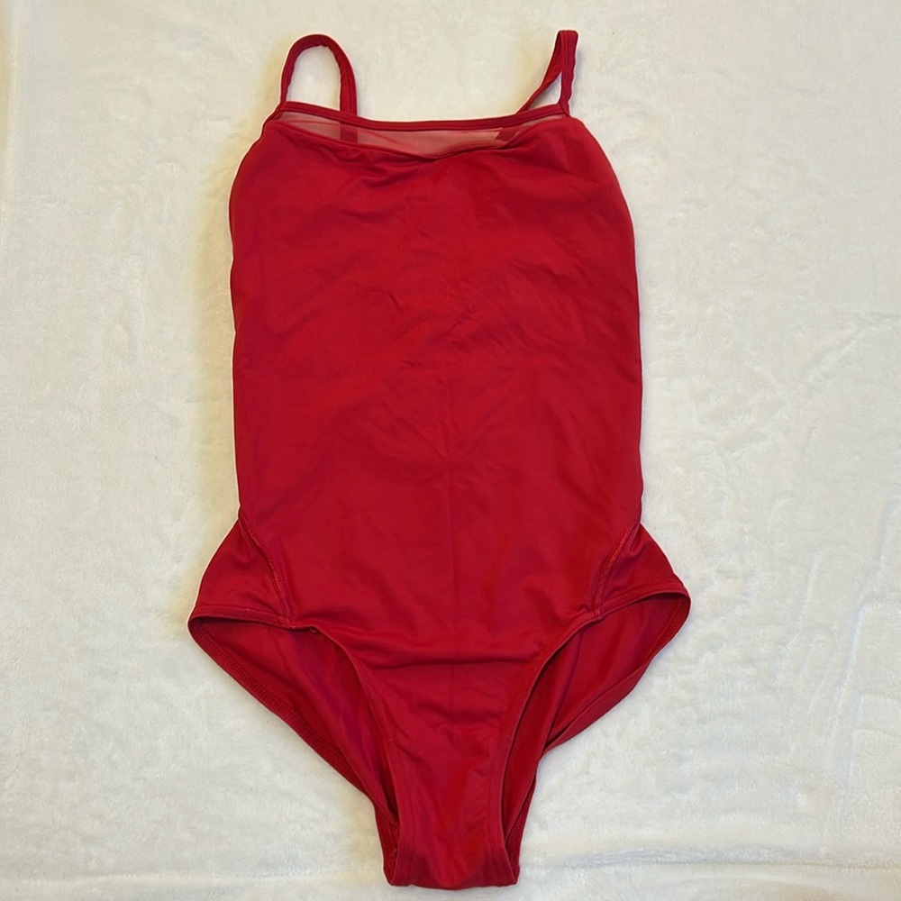 Bright Red Leotard